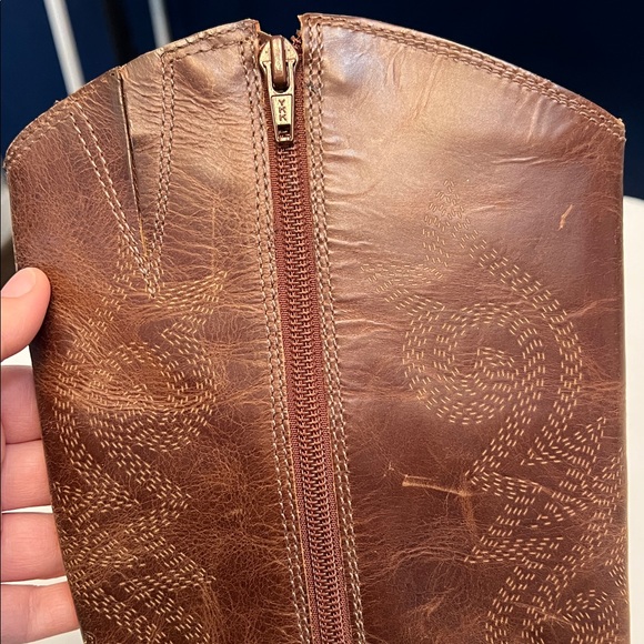 MATISSE BROWN LEATHER WESTERN EMBOSSED COWGIRL BOOTS SIZE 10 - Picture 9 of 16